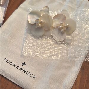 Tuckernuck Pearl Floral Earrings